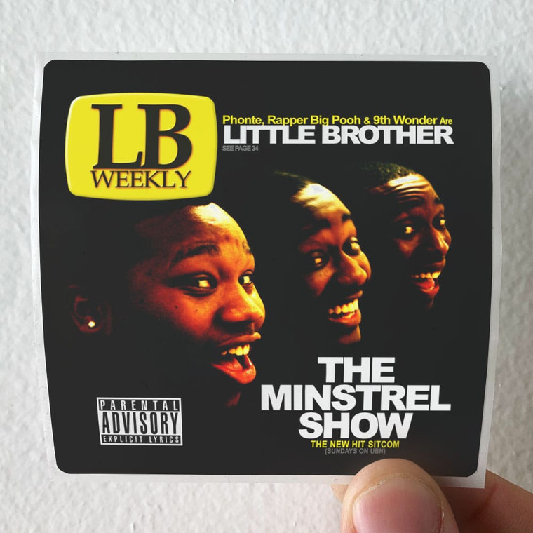 Little Brother The Minstrel Show Album Cover Sticker