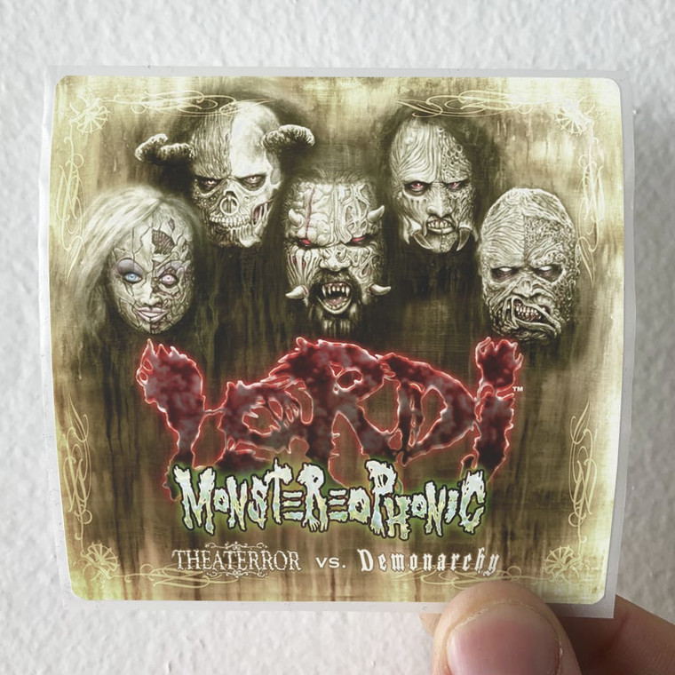Lordi Monstereophonic Theaterror Vs Demonarchy Album Cover Sticker