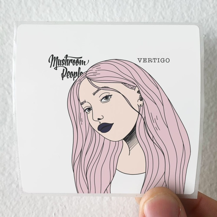 Mushroom People Vertigo Album Cover Sticker
