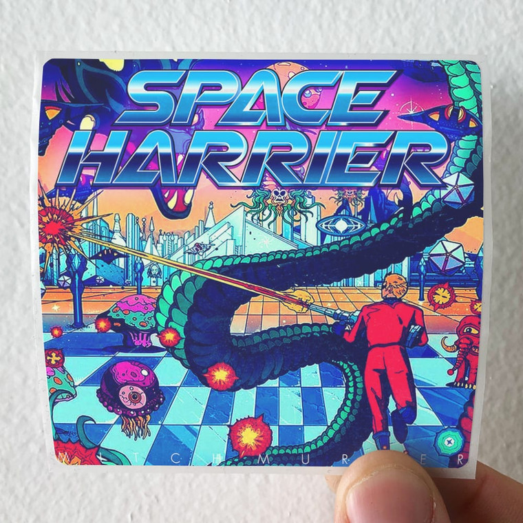 Mitch Murder Space Harrier Album Cover Sticker