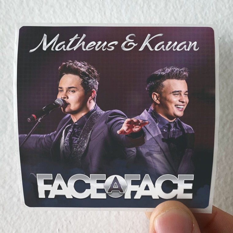 Matheus and Kauan Face A Face Album Cover Sticker
