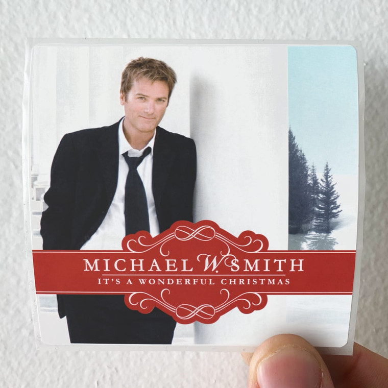 Michael W Smith Its A Wonderful Christmas Album Cover Sticker