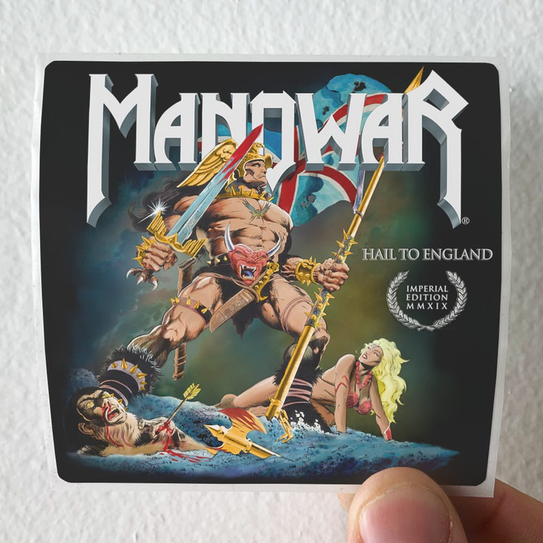 Manowar Hail To England 2 Album Cover Sticker