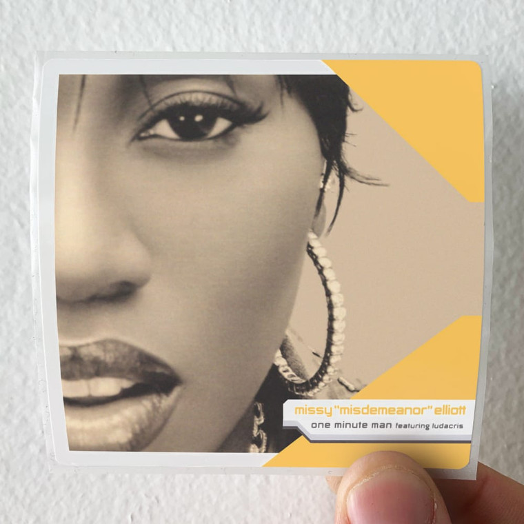 Missy Elliott One Minute Man Album Cover Sticker