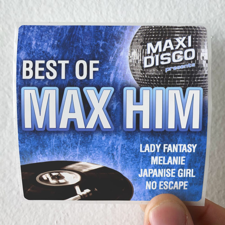 Max Him Best Of Max Him Album Cover Sticker