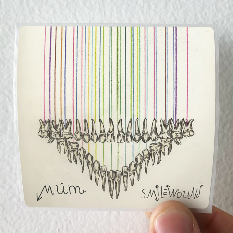 mum Smilewound Album Cover Sticker