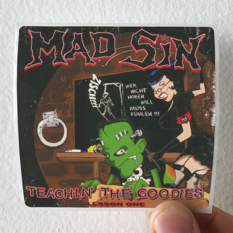 Mad Sin Teachin The Goodies Album Cover Sticker