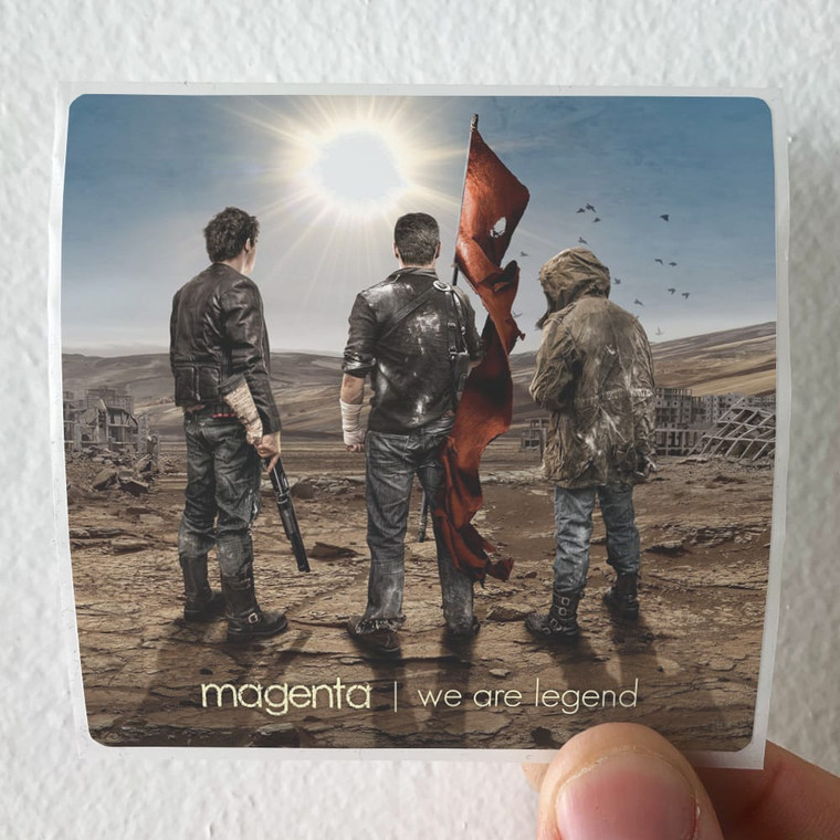 Magenta We Are Legend Album Cover Sticker