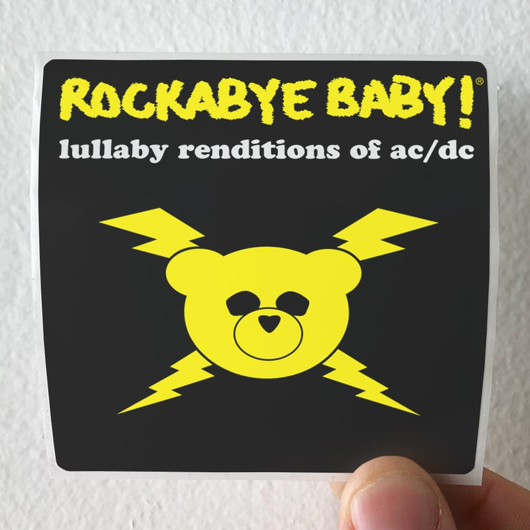 Michael Armstrong Rockabye Baby Lullaby Renditions Of Acdc Album Cover Sticker