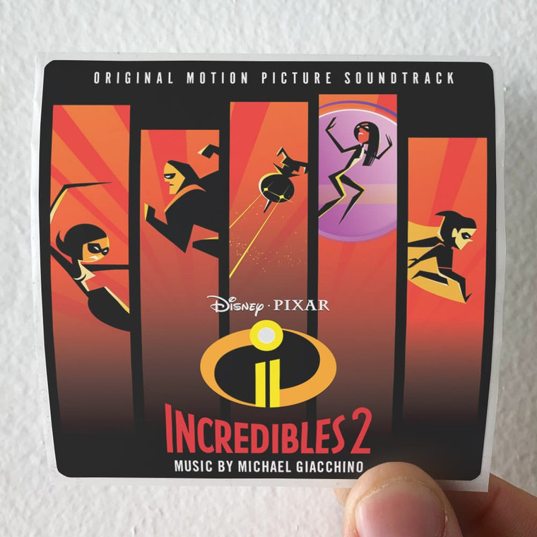 Michael Giacchino Incredibles 2 Album Cover Sticker