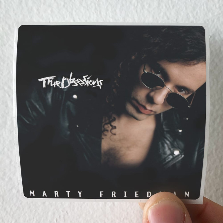 Marty Friedman True Obsessions Album Cover Sticker