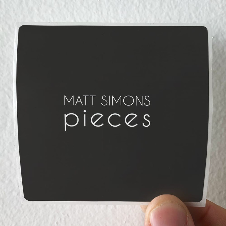 Matt Simons Pieces Album Cover Sticker
