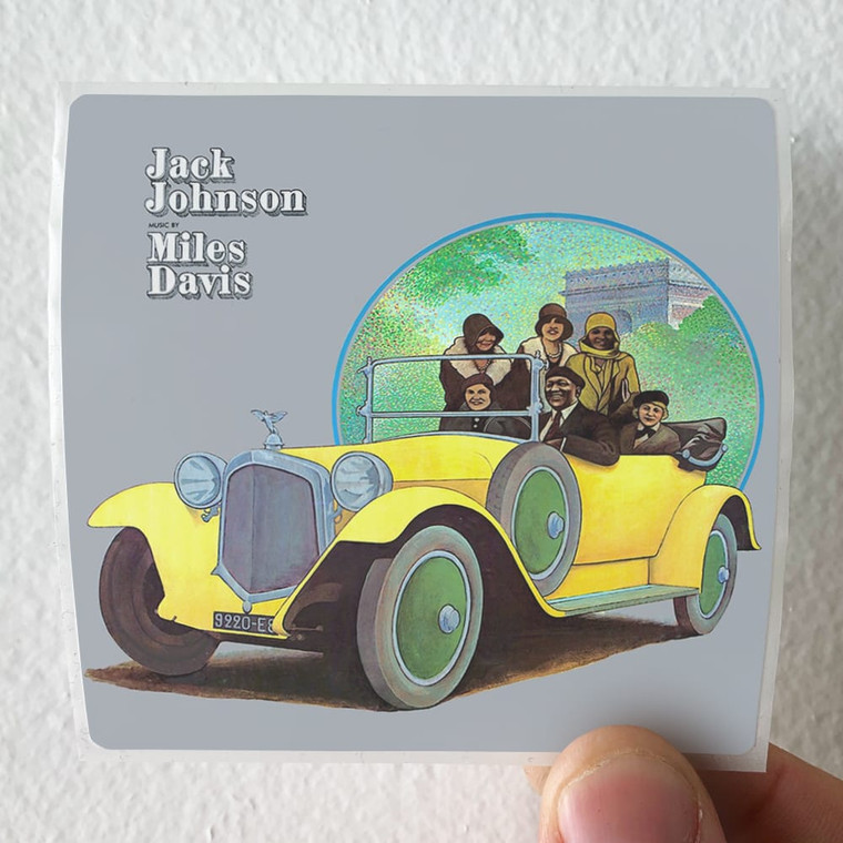 Miles Davis A Tribute To Jack Johnson 2 Album Cover Sticker