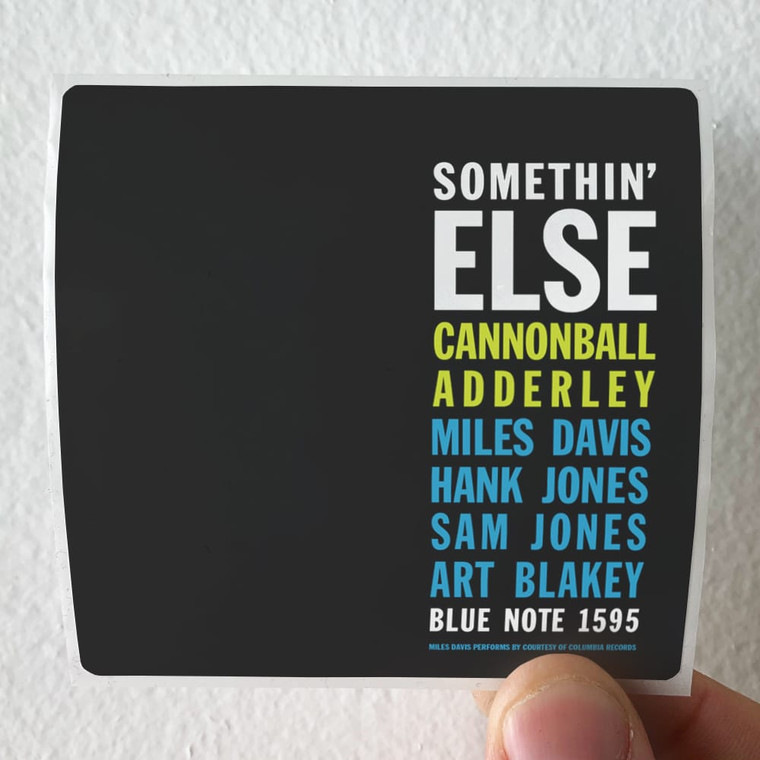Miles Davis Somethin Else Selections From 1958 Miles Album Cover Sticker