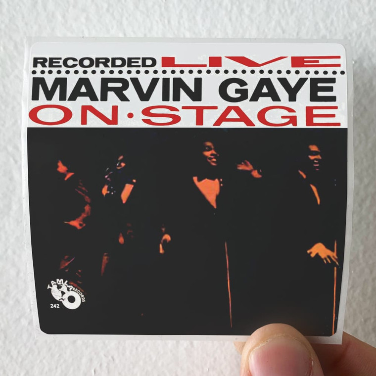 Marvin Gaye Marvin Gaye Recorded Live On Stage Album Cover Sticker