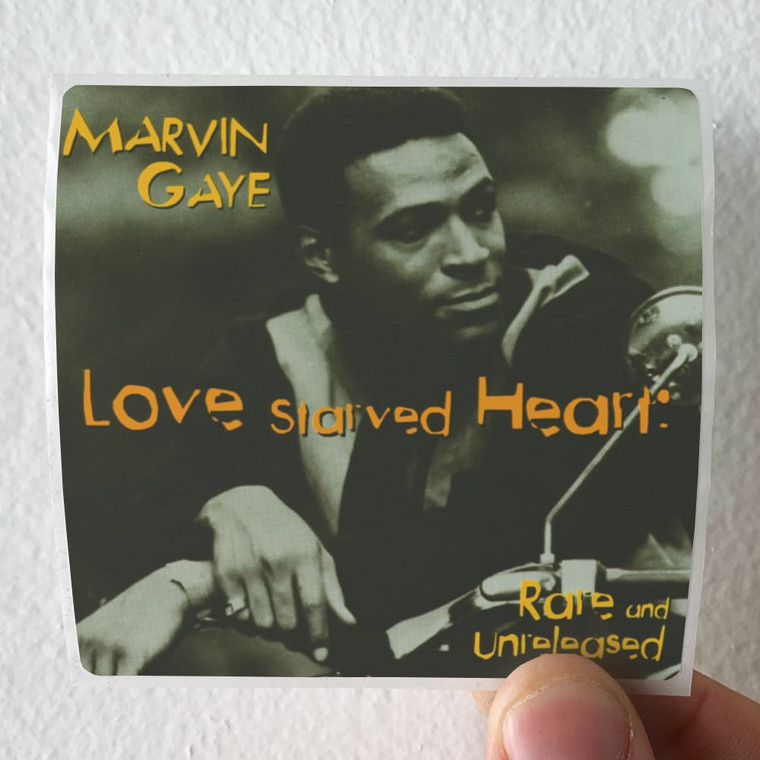 Marvin Gaye Love Starved Heart Album Cover Sticker