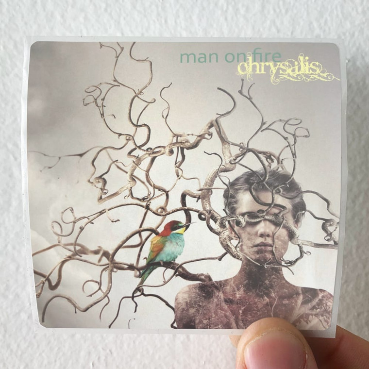 Man on Fire Chrysalis Album Cover Sticker