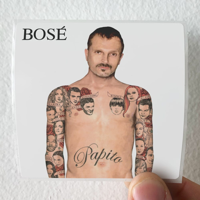 Miguel Bose Papito Album Cover Sticker