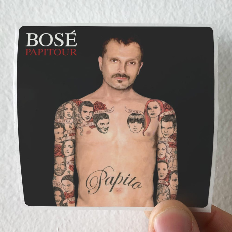 Miguel Bose Papitour Album Cover Sticker