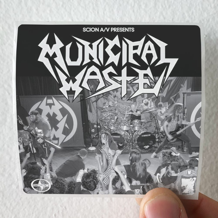 Municipal Waste Scion Av Presents Municipal Waste Album Cover Sticker