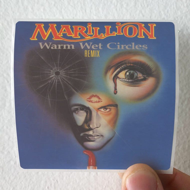 Marillion Warm Wet Circles Album Cover Sticker