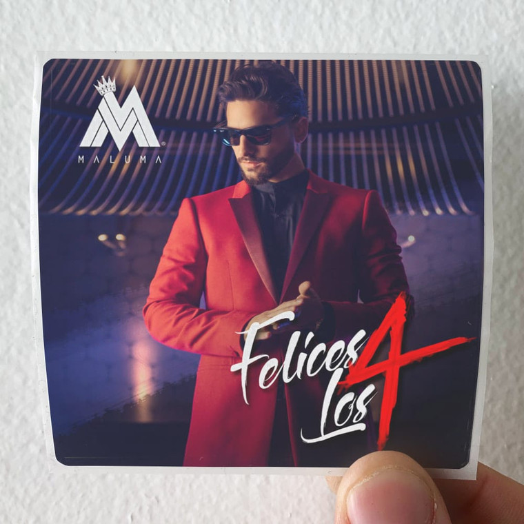 Maluma Felices Los 4 Album Cover Sticker