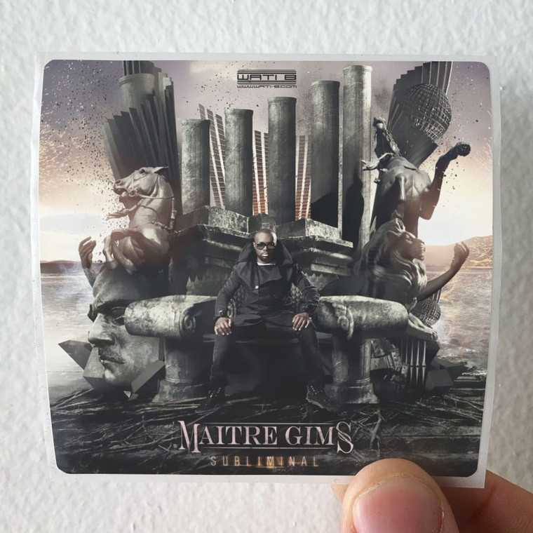 Maitre Gims Subliminal 3 Album Cover Sticker Maitre Gims Subliminal 3 Album Cover Sticker