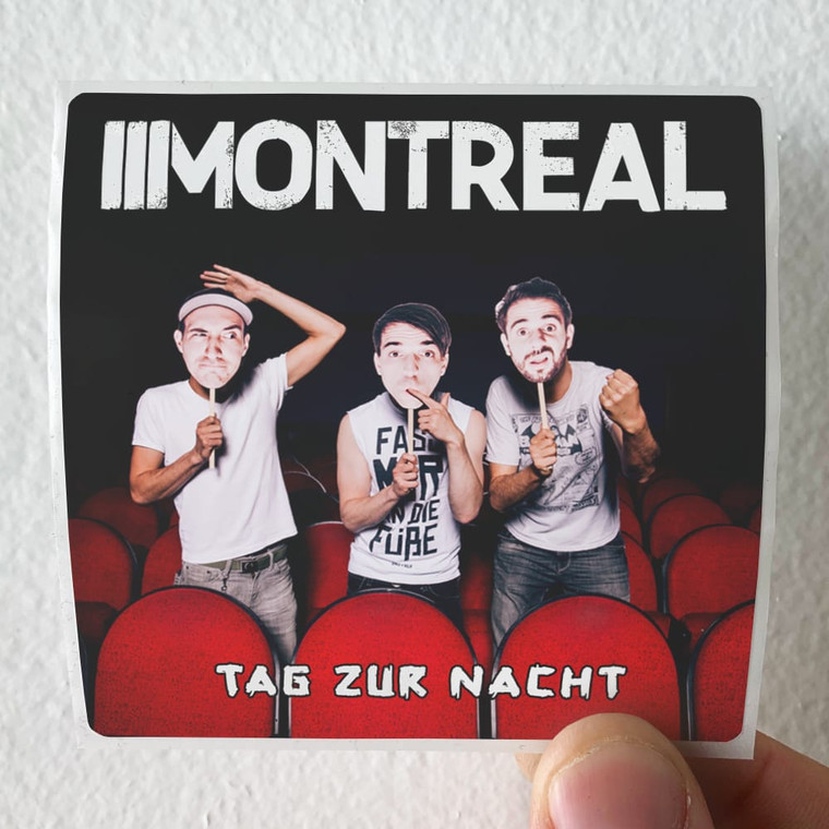 Montreal Tag Zur Nacht Album Cover Sticker