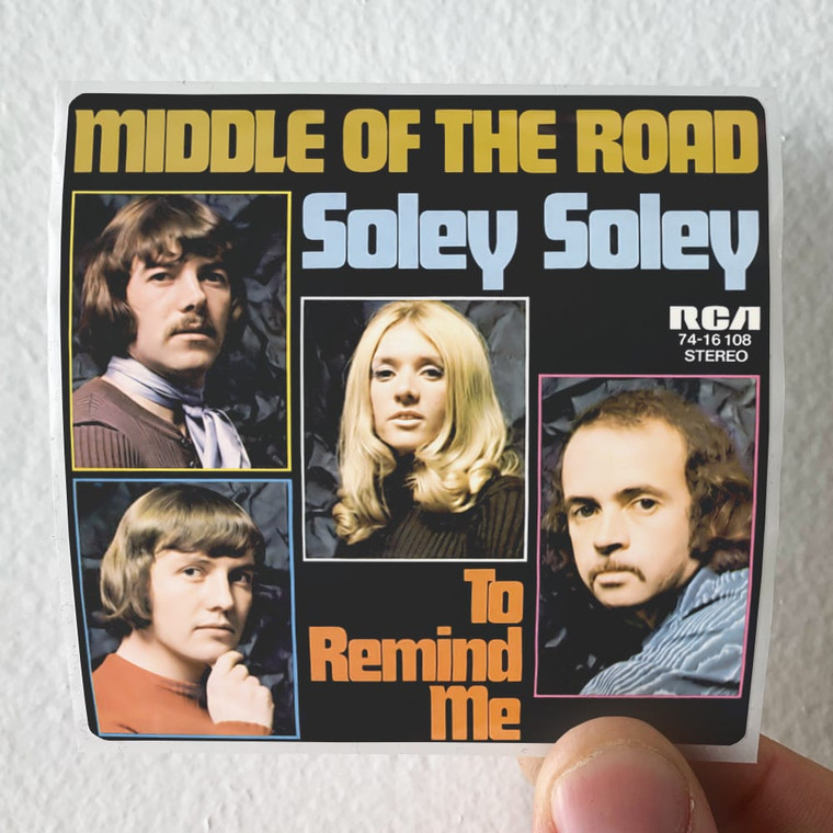 Middle of the Road Soley Soley Album Cover Sticker