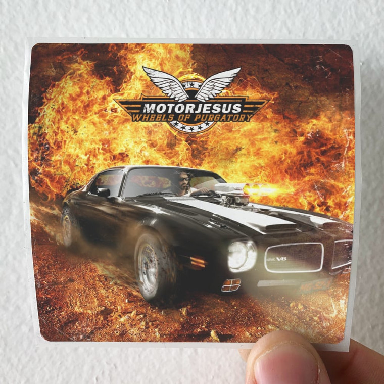 Motorjesus Wheels Of Purgartory Album Cover Sticker