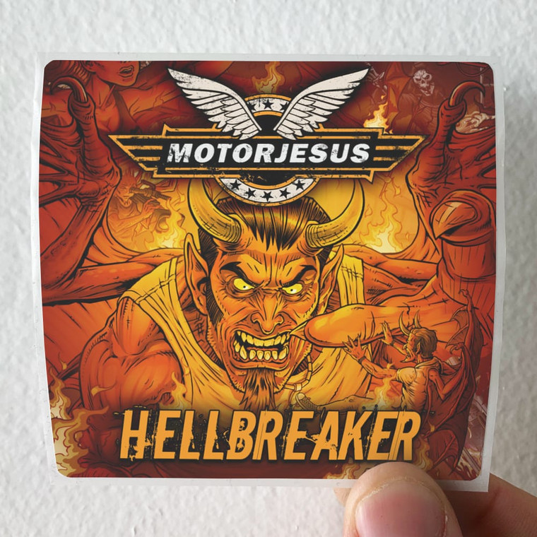 Motorjesus Hellbreaker Album Cover Sticker