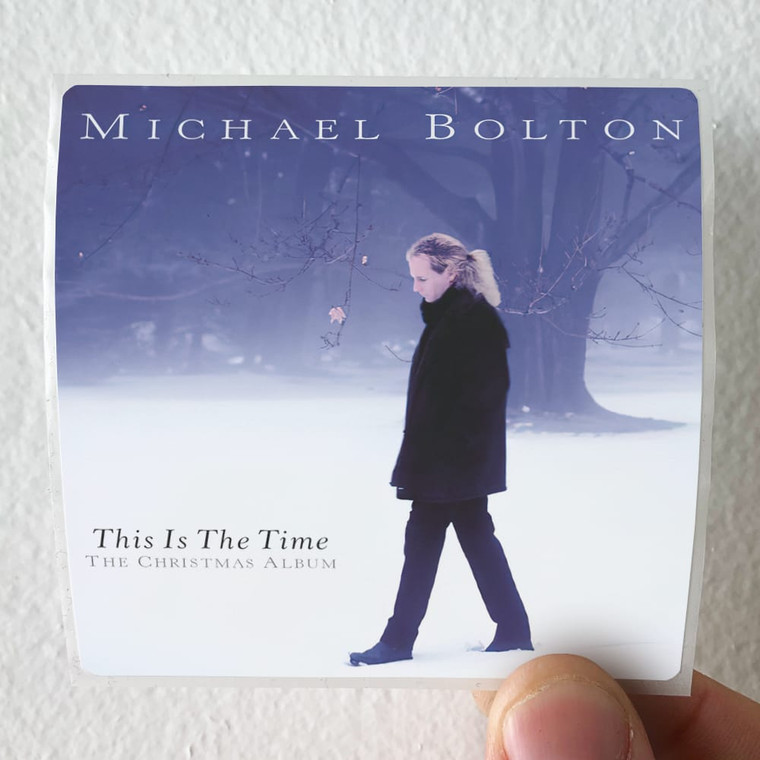 Michael Bolton This Is The Time The Christmas Album Album Cover Sticker