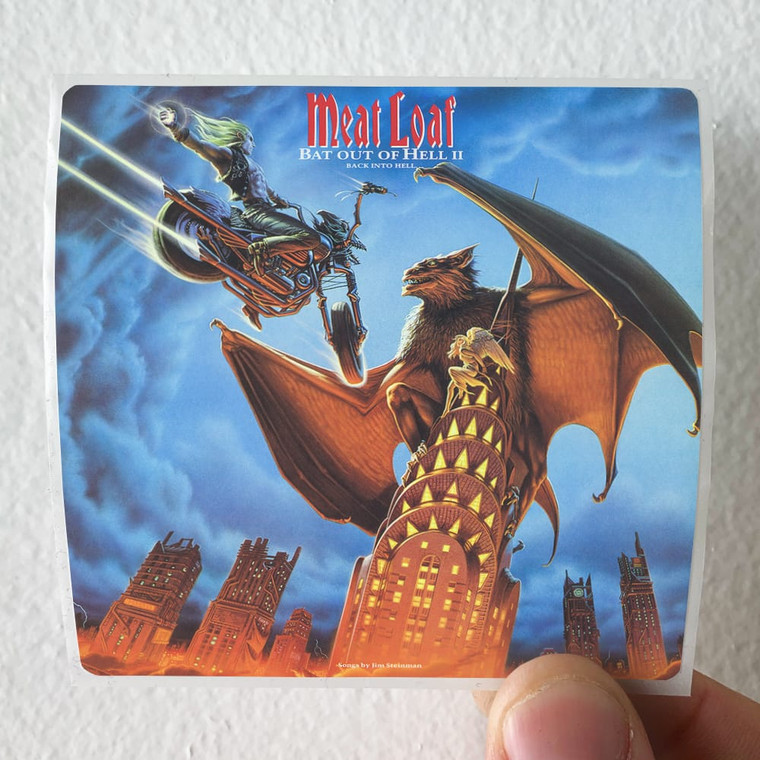Meat Loaf Bat Out Of Hell Ii Back Into Hell Album Cover Sticker