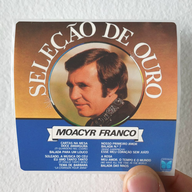 Moacyr Franco Seleo De Ouro Album Cover Sticker