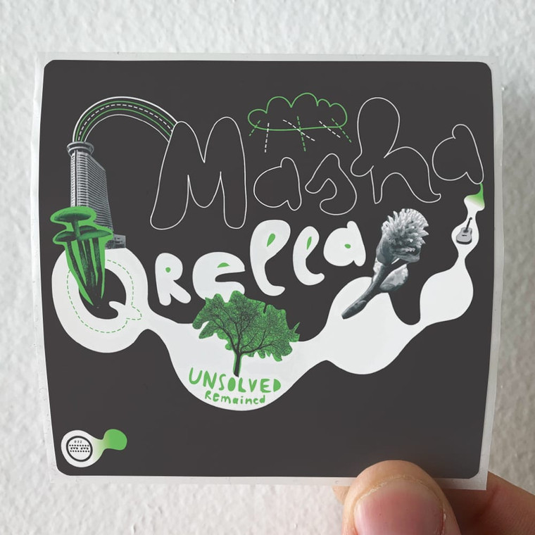 Masha Qrella Unsolved Remained Album Cover Sticker