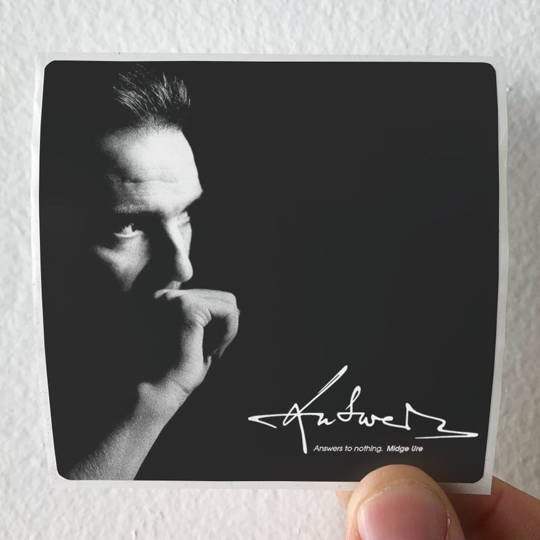 Midge Ure Answers To Nothing Album Cover Sticker
