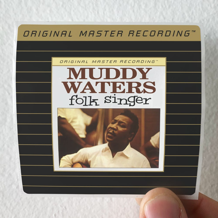 Muddy Waters Folk Singer Album Cover Sticker