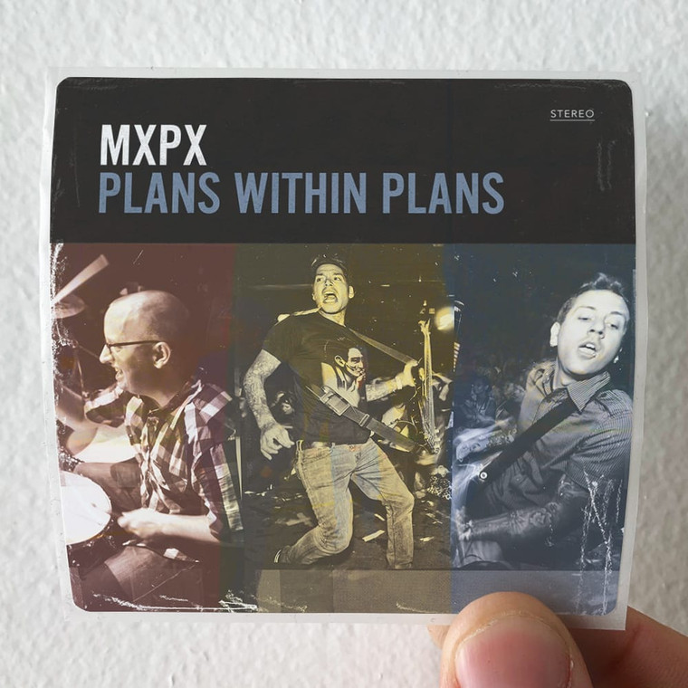 MxPx Plans Within Plans Album Cover Sticker