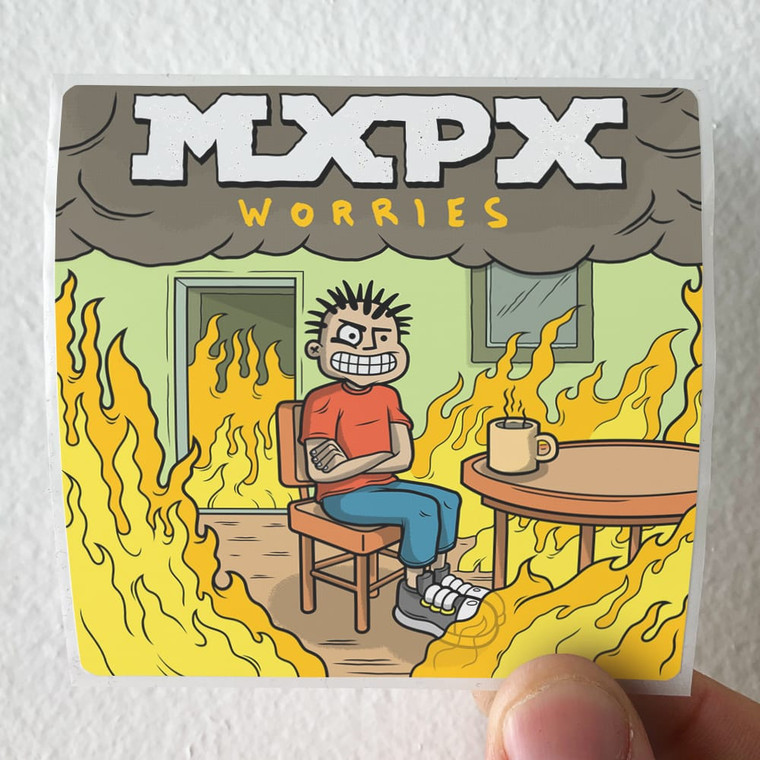 MxPx Worries Album Cover Sticker