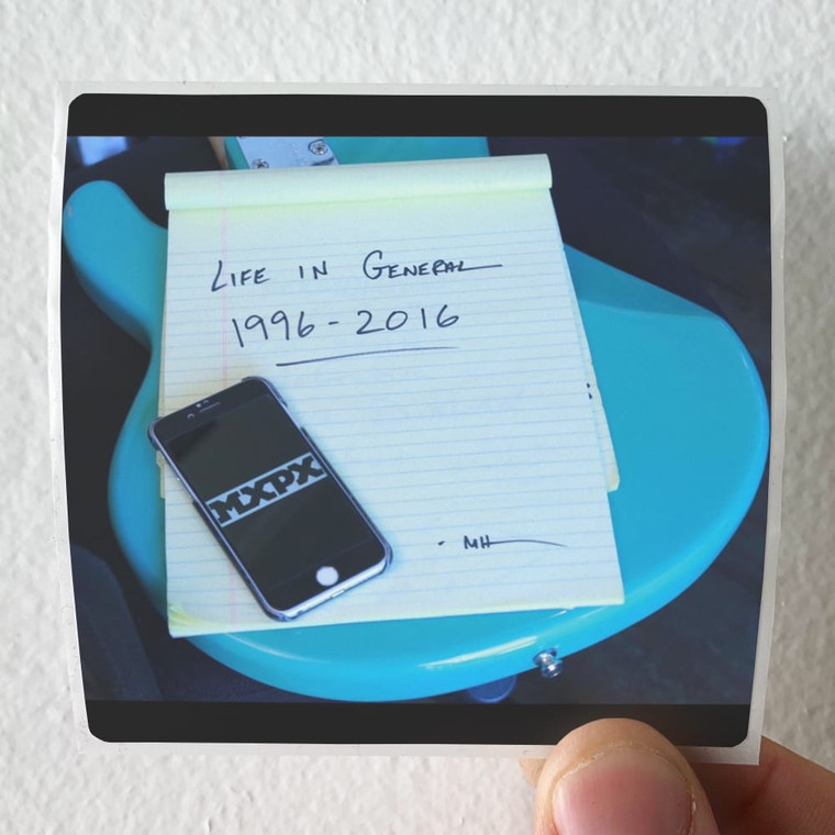 MxPx Life In General 1 Album Cover Sticker MxPx Life In General 1 Album Cover Sticker