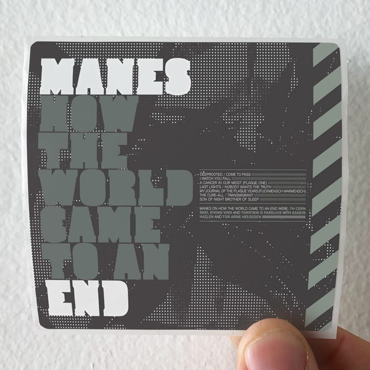 Manes How The World Came To An End Album Cover Sticker