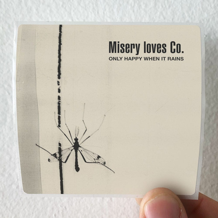Misery Loves Co Only Happy When It Rains Album Cover Sticker