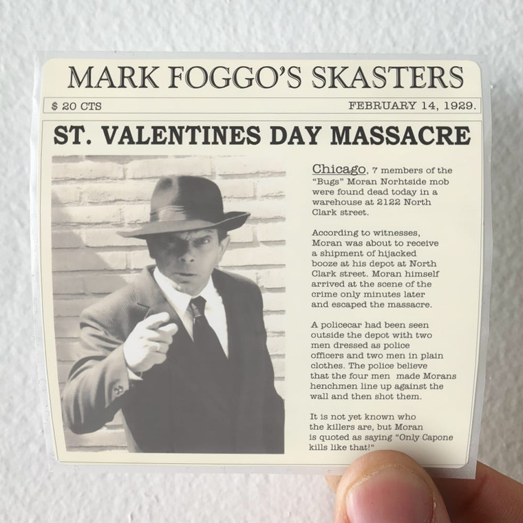Mark Foggos Skasters St Valentines Day Massacre Album Cover Sticker