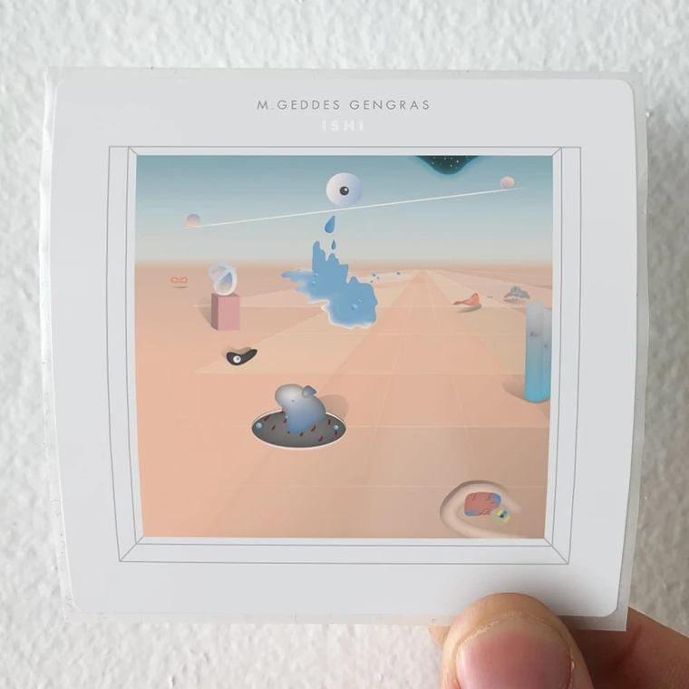 M Geddes Gengras Ishi Album Cover Sticker