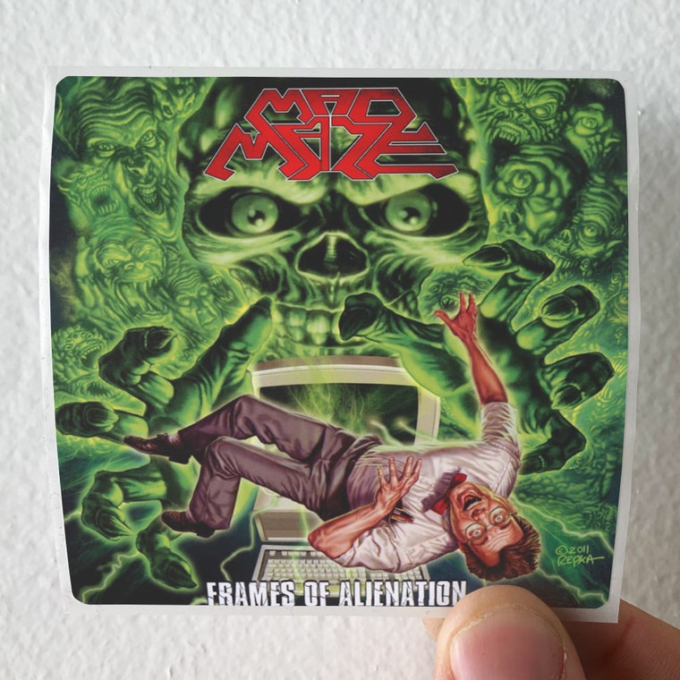 MadMaze Frames Of Alienation Album Cover Sticker
