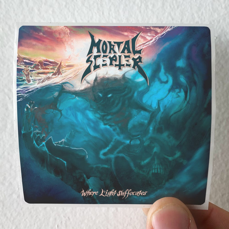 Mortal Scepter Where Light Suffocates Album Cover Sticker