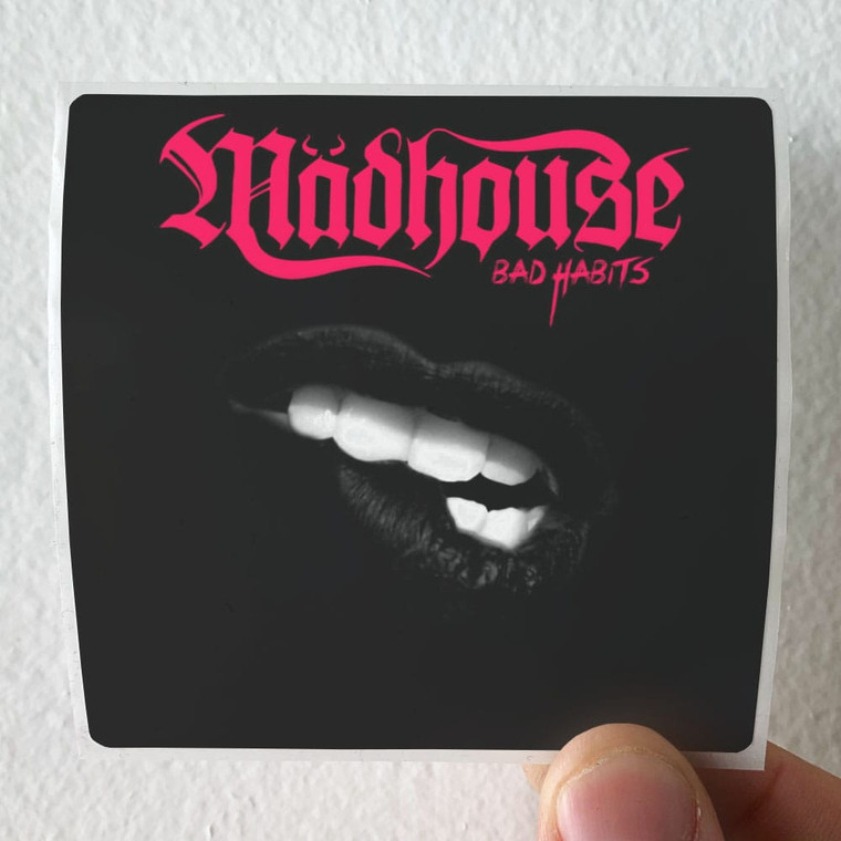 Madhouse Bad Habits Album Cover Sticker