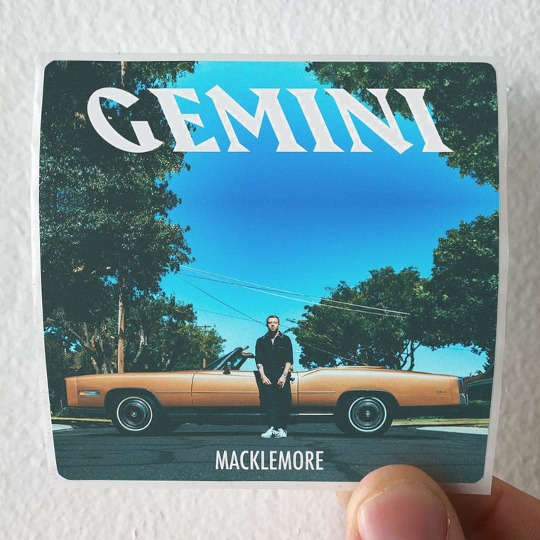 Macklemore Gemini Album Cover Sticker
