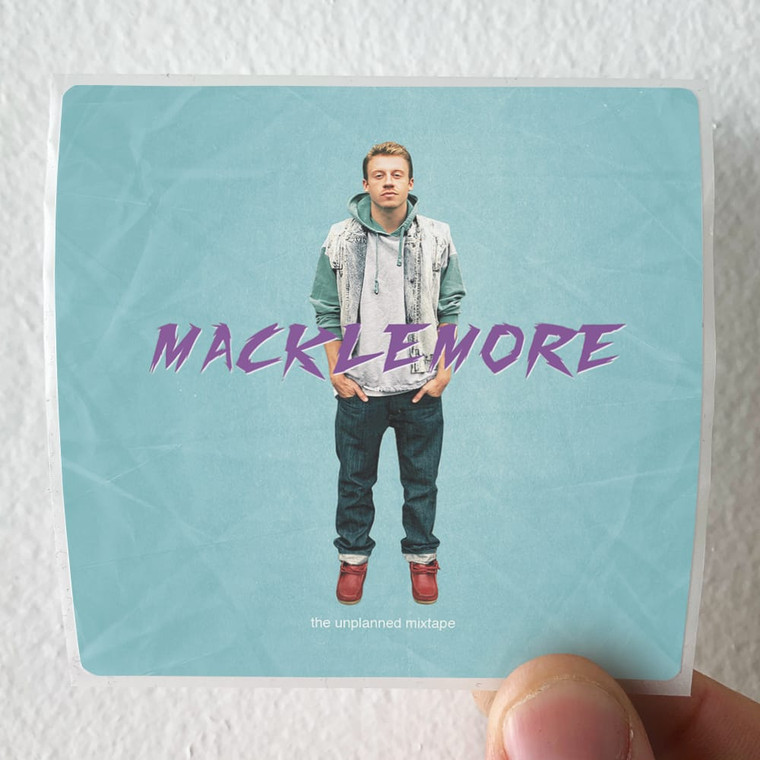 Macklemore The Unplanned Mixtape Album Cover Sticker