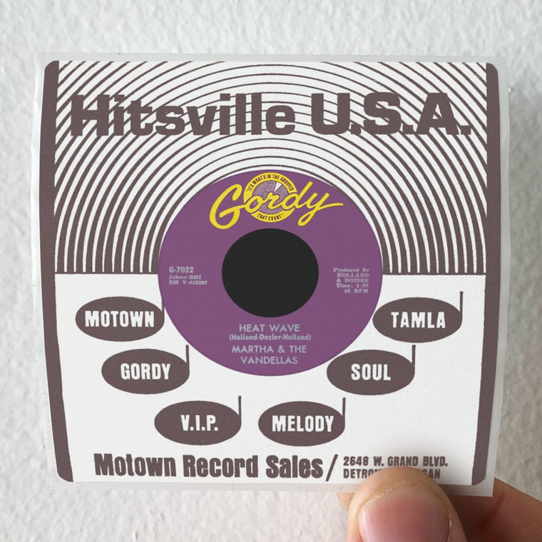 Martha Reeves and The Vandellas Heat Wave A Love Like Yours Dont Come Knocking Everyday Album Cover Sticker